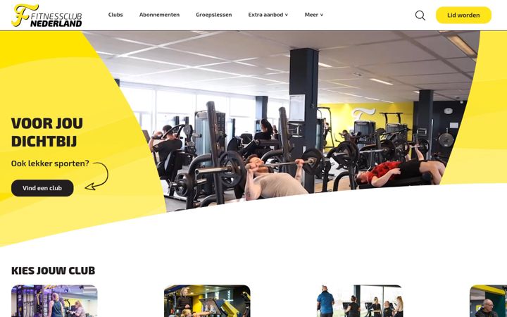 Screenshot of fitnessclubnl.nl