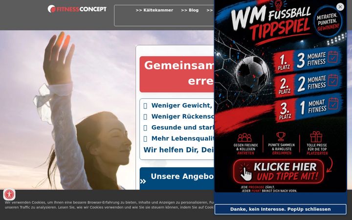Screenshot of fitnesscon.de