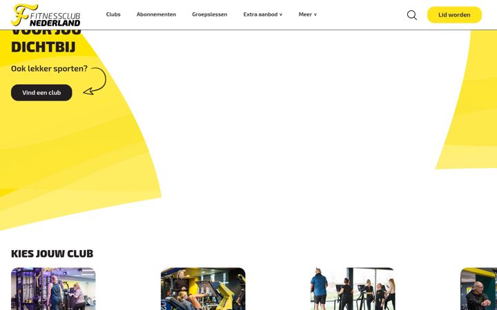 Screenshot of fitnessenwellnesscluborange.nl