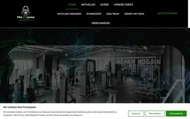 Screenshot of fitnessfactorygroup.de