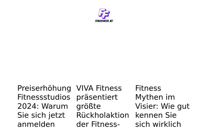 Screenshot of fitnessfakten.net