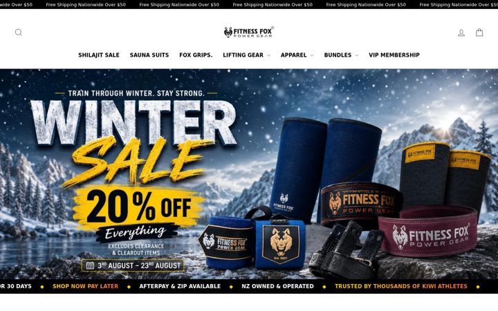 Screenshot of fitnessfox.co.nz