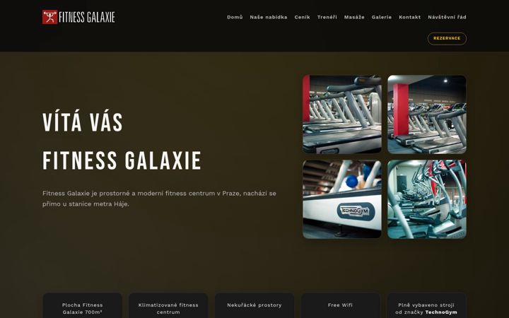 Screenshot of fitnessgalaxie.cz