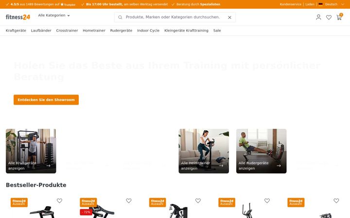 Screenshot of fitnessladen.de