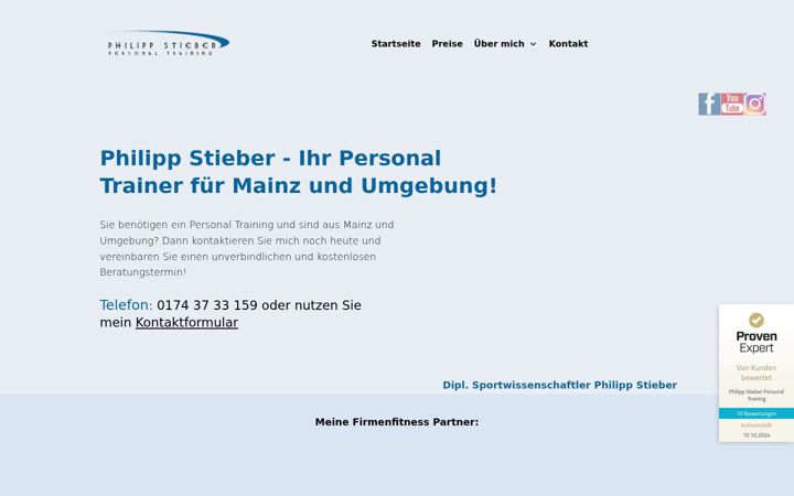 Screenshot of fitnessmainz.com