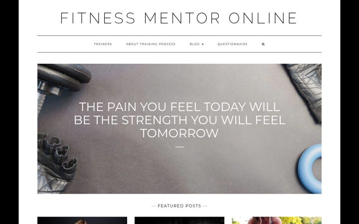 Screenshot of fitnessmentoronline.com