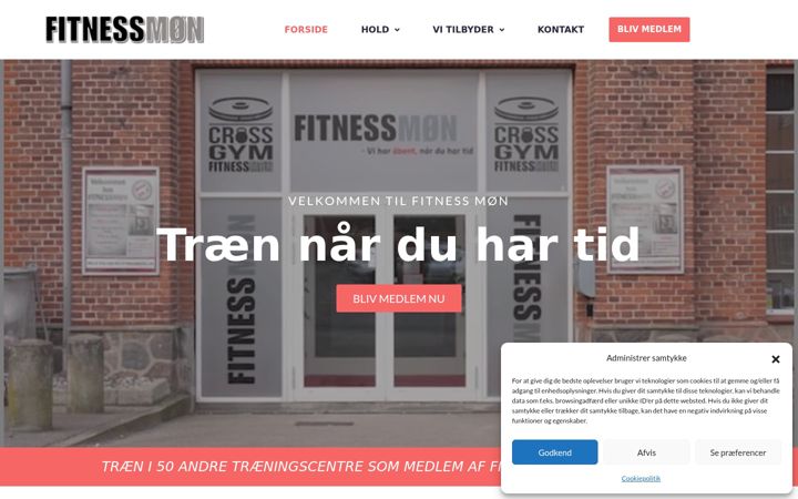 Screenshot of fitnessmoen.dk