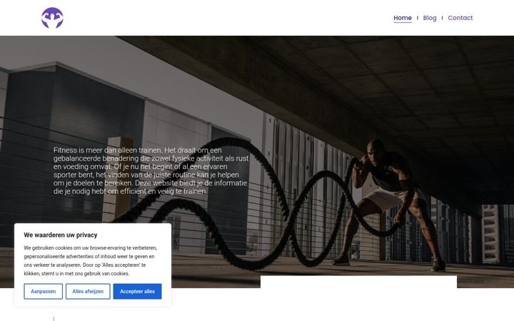 Screenshot of fitnessnotities.nl