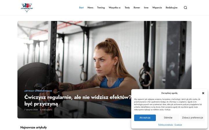 Screenshot of fitnessowy.net