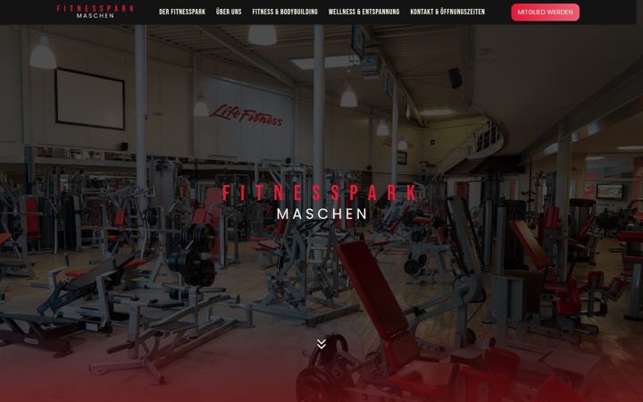 Screenshot of fitnessparkmaschen.de