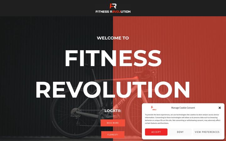Screenshot of fitnessrevolution247.com