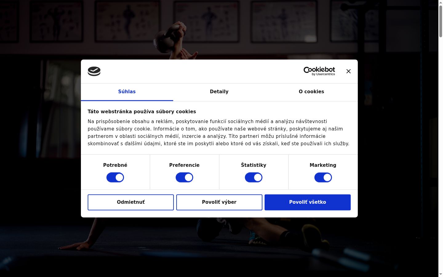 Capture d'écran de la bannière de consentement affichée avant toute interaction