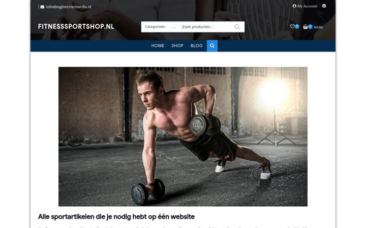 Screenshot of fitnesssportshop.nl