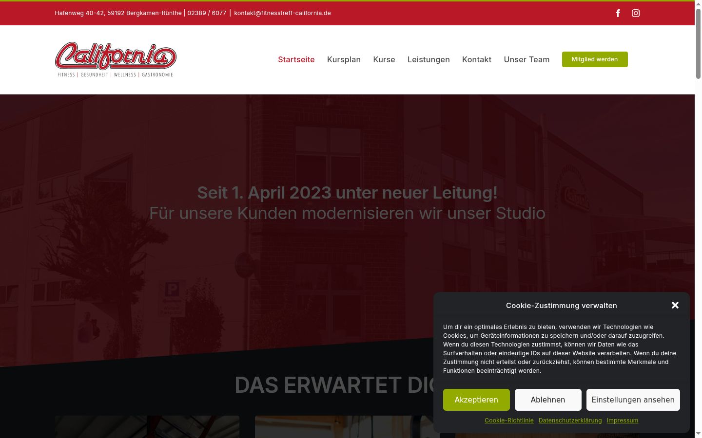 Screenshot tal-banner tal-kunsens muri qabel kwalunkwe interazzjoni