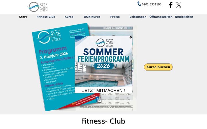 Screenshot of fitnessstudios-essen-sgz.de
