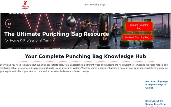 Screenshot of fitnessumpire.com