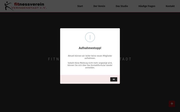 Snímek obrazovky fitnessverein-veringenstadt.de