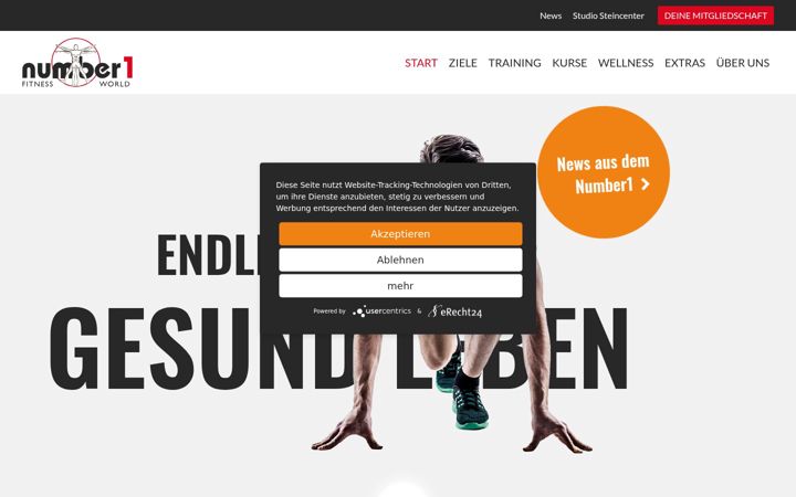 Screenshot of fitnessworld-number1.de