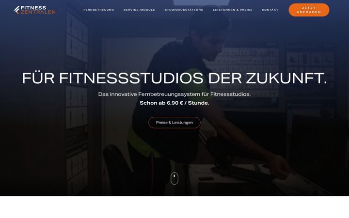 Screenshot of fitnesszentrale.net