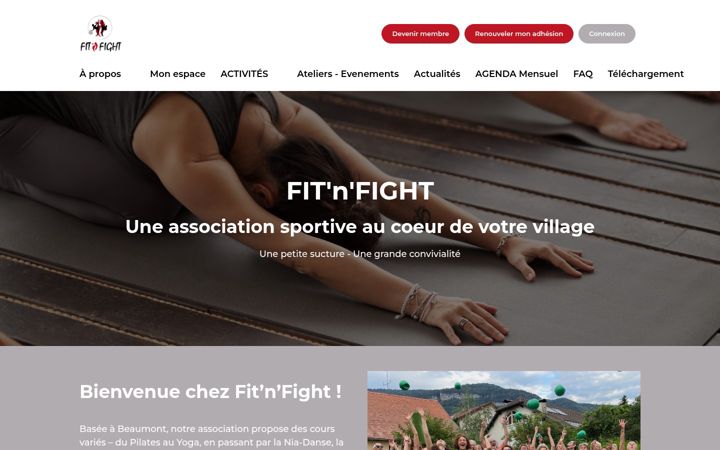 Screenshot of fitnfight.net