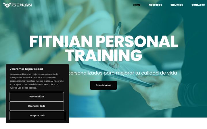 Screenshot of fitnianpersonaltraining.com