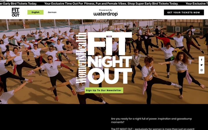 Screenshot of fitnightout.de