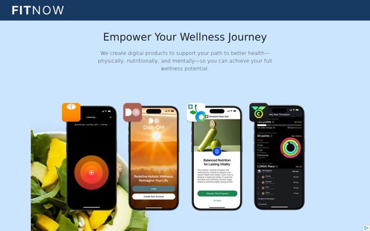 Screenshot of fitnowinc.com