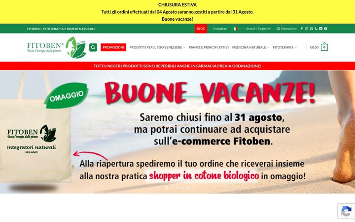 Screenshot of fitoben.com