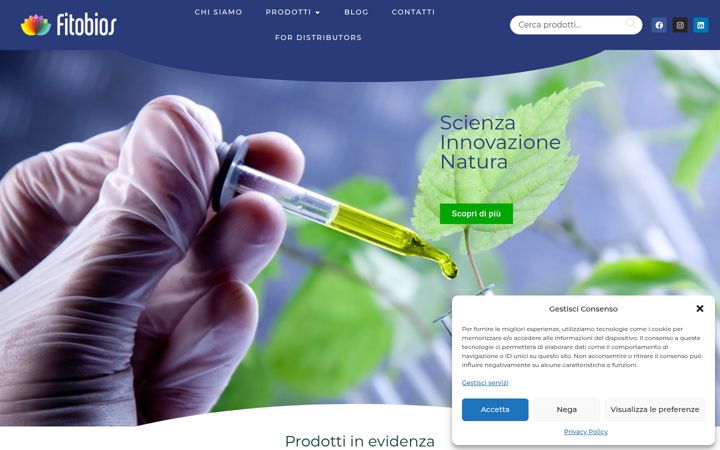 Screenshot of fitobios.it