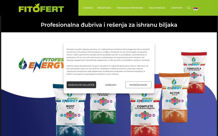 Screenshot of fitofert.com