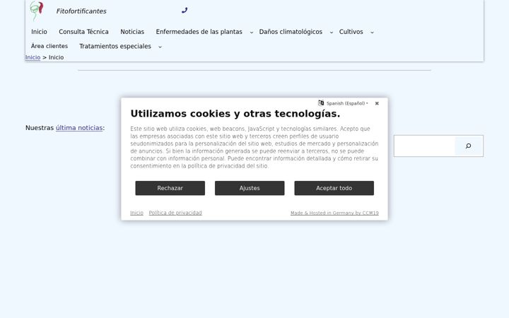 Screenshot stránky fitofortificantes.net