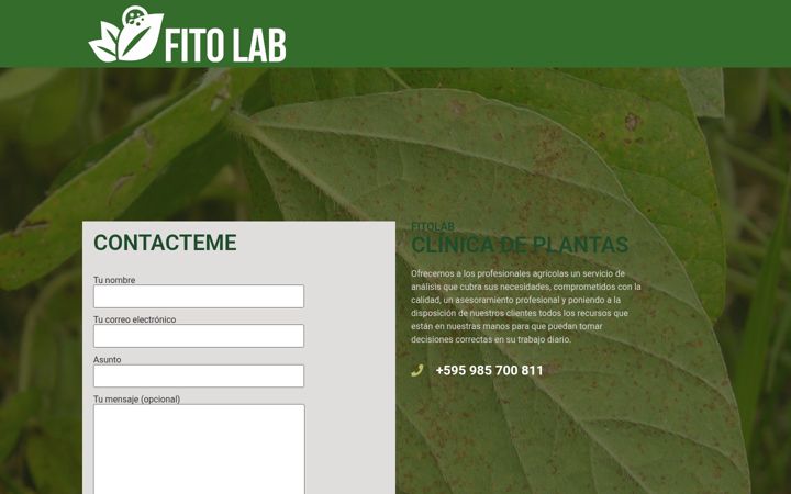 Screenshot of fitolabparaguay.com