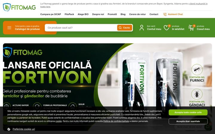 Screenshot of fitomag.ro