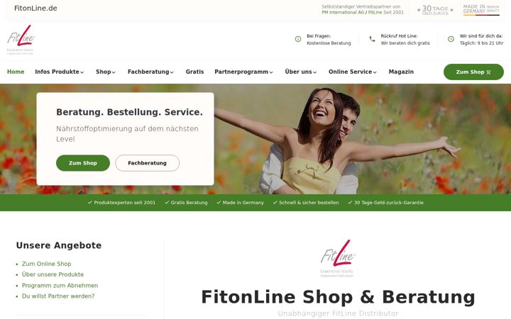 Screenshot of fitonline.de