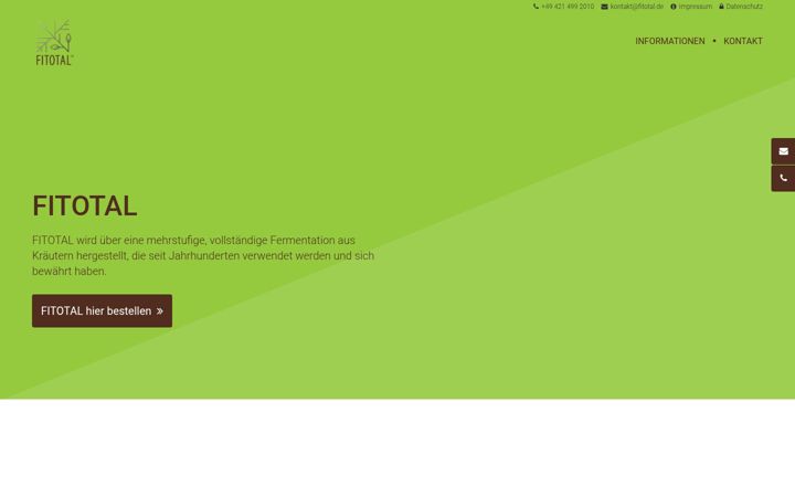 Screenshot of fitotal.de