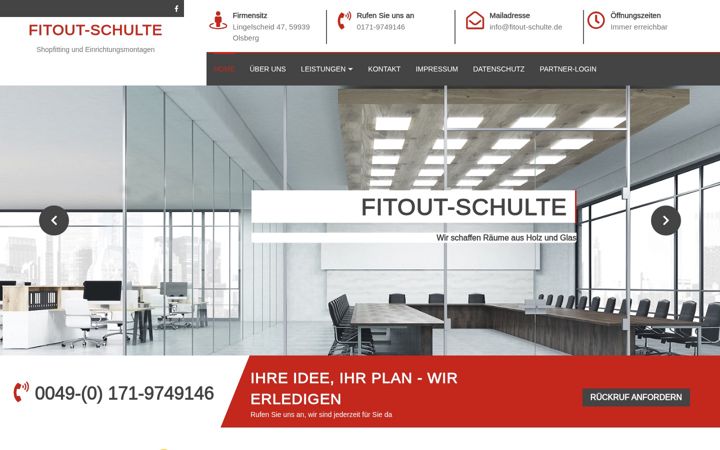 Screenshot of fitout-schulte.de