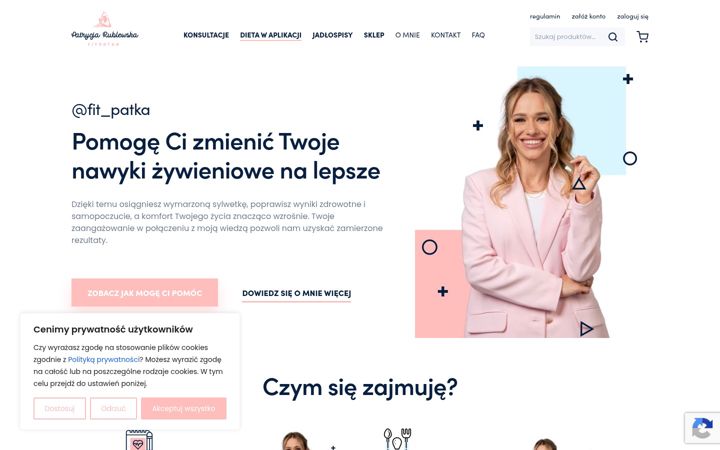 Screenshot of fitpatka.com