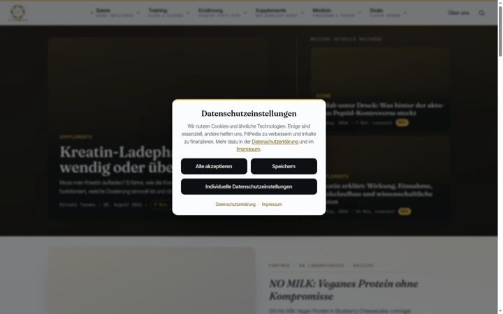 Screenshot of fitpedia.com