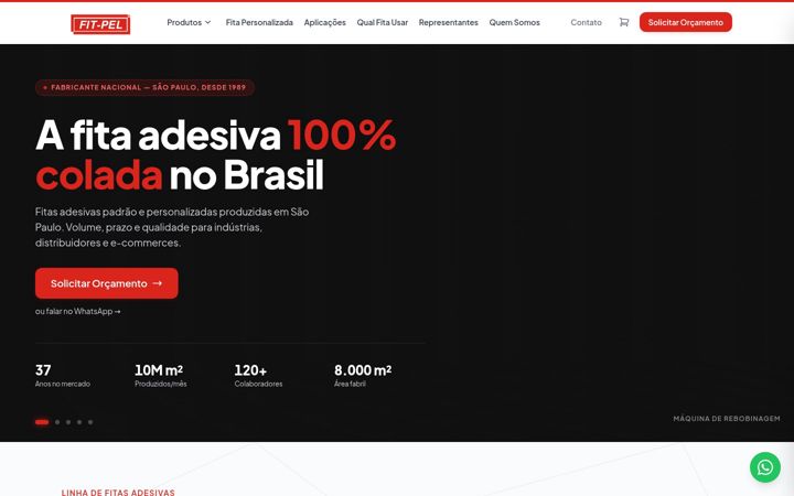 Screenshot of fitpel.com.br