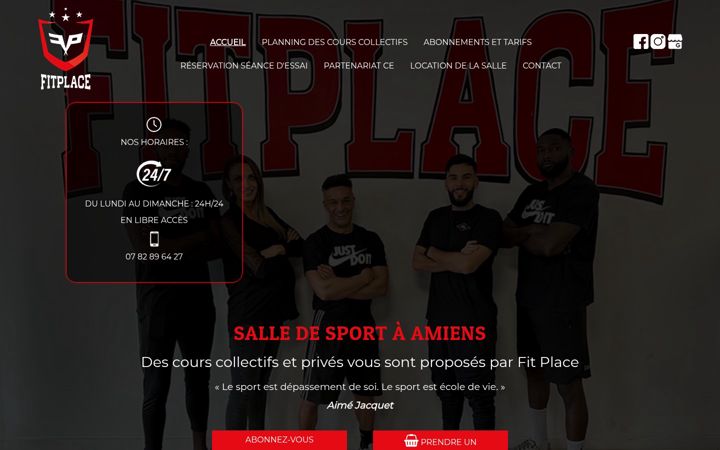 Screenshot of fitplace.fr