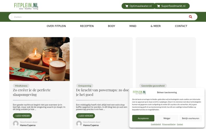 Screenshot of fitplein.nl