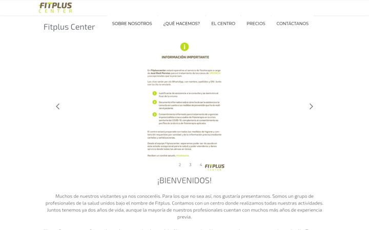 Screenshot of fitpluscenter.com
