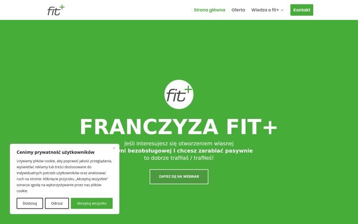 Screenshot of fitpluspolska.pl
