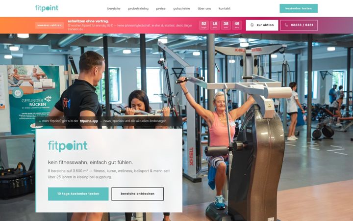 Screenshot of fitpoint-kissing.de