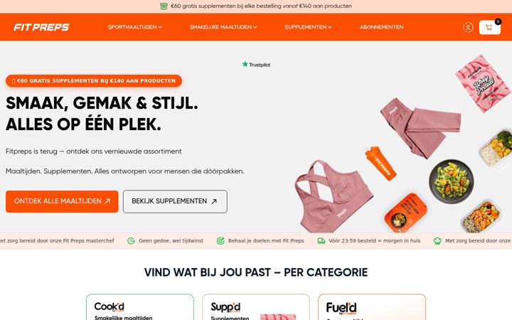 Screenshot of fitpreps.nl