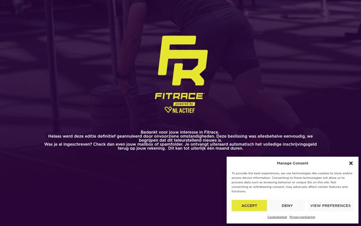 Screenshot of fitrace.nl