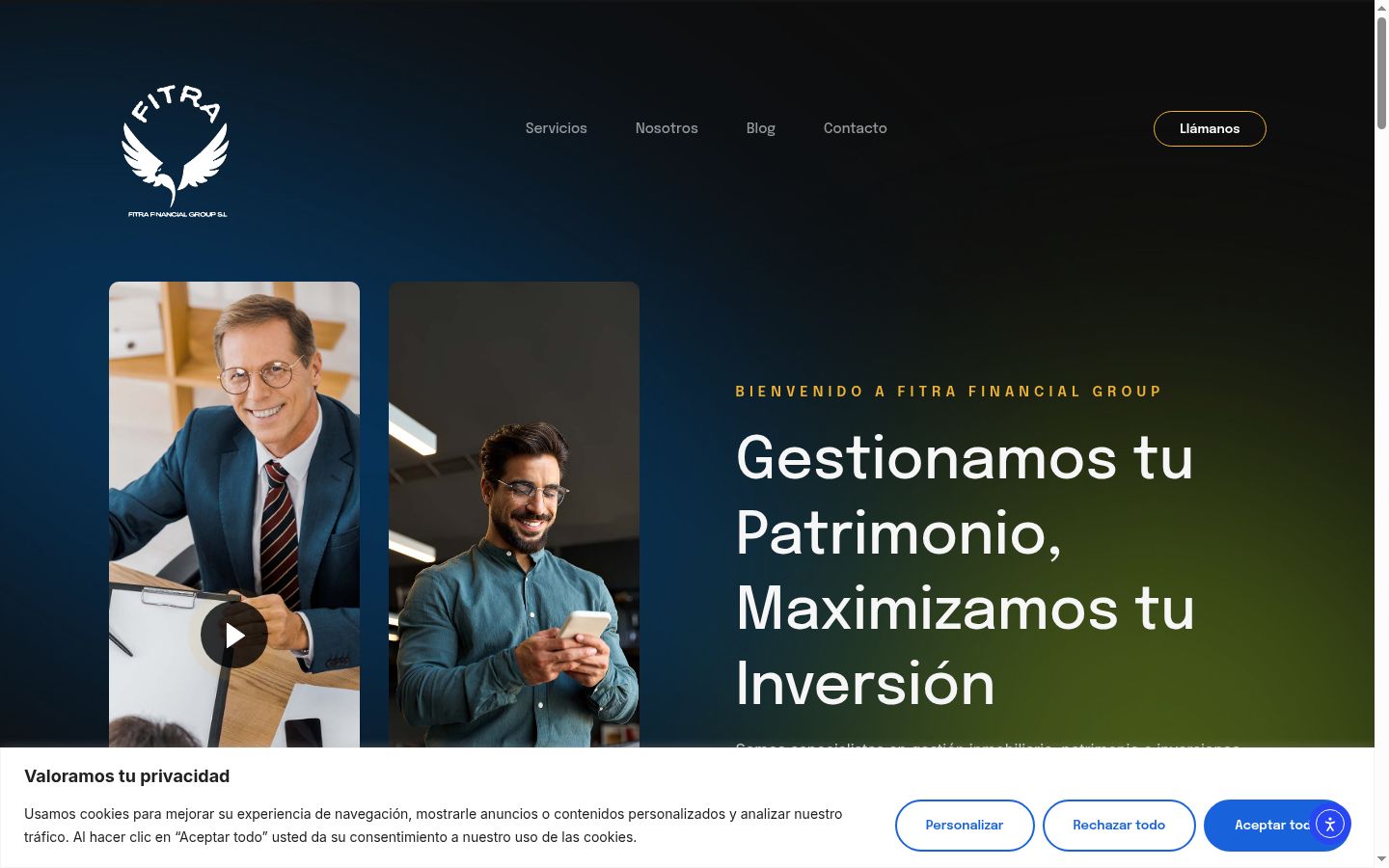 Screenshot tal-banner tal-kunsens muri qabel kwalunkwe interazzjoni