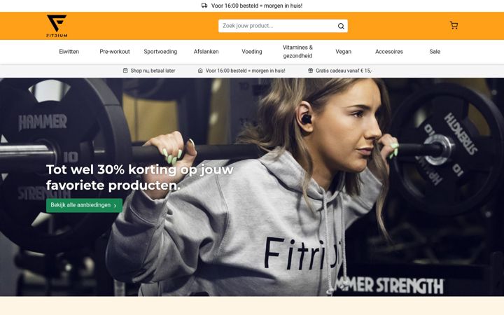 Screenshot of fitrium.com