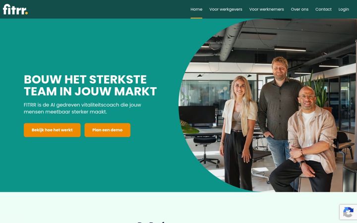 Screenshot of fitrr.nl