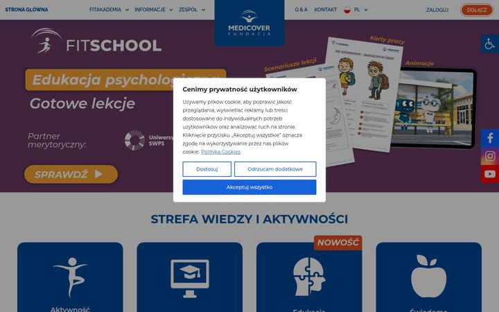 Screenshot of fitschool.pl
